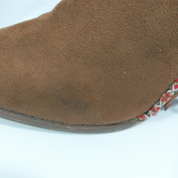 Mia Women's 'Nita' Faux Suede Fringe Boho Festival Boots Size 9 - Picture 10 of 15